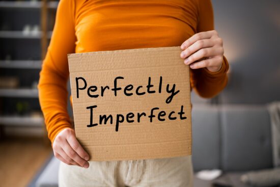 Perfectly,Imperfect,Body,Shaming,,Shyness,And,Depression.,Positive,Text