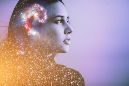 Double,Multiply,Exposure,Abstract,Portrait,Of,A,Dreamer,Cute,Young