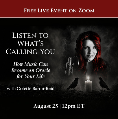 408x410-CBR-DarkChurchListeningParty-Promo (1) Listen to What's Calling You event with Colette Baron Reid, August 25
